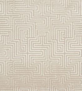 Lisboa Velvet Fabric by Schumacher Moonstone