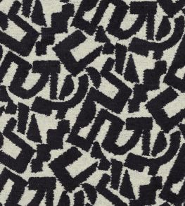 Litha Fabric by Camengo Carbone Litha Fabric by Camengo Carbone