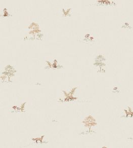 Little Fox Wallpaper by Borastapeter Linen Little Fox Wallpaper by Borastapeter Linen
