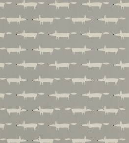 Little Fox Wallpaper by Scion Silver Little Fox Wallpaper by Scion Silver
