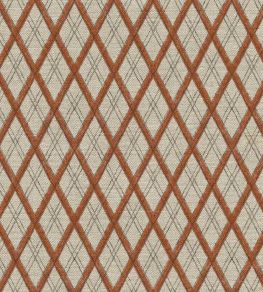 Little Lattice Fabric by Ottoline Burnt Orange
