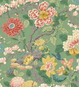 Little Magnolia Wallpaper by GP & J Baker Emerald Little Magnolia Wallpaper by GP & J Baker Emerald