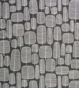 Little Trees Wallpaper by MissPrint Charcoal Little Trees Wallpaper by MissPrint Charcoal