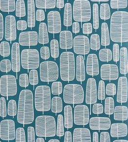 Little Trees Wallpaper by MissPrint Petroleum Little Trees Wallpaper by MissPrint Petroleum