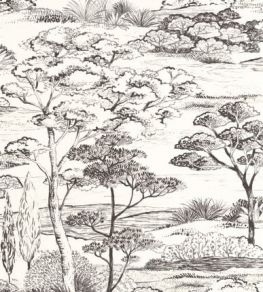 Littoral Wallpaper by Casadeco Noir Fusain Littoral Wallpaper by Casadeco Noir Fusain