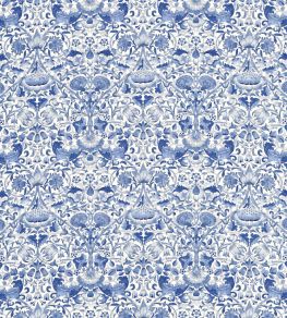 Lodden Fabric by Morris & Co China Blue Lodden Fabric by Morris & Co China Blue