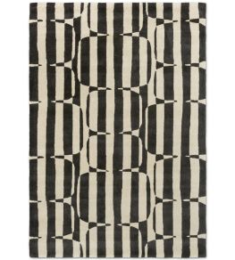 Lohko Stripe Rug by Scion Charcoal