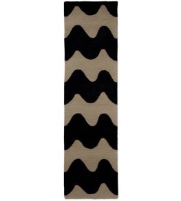 Lokki Runner Rug by Marimekko Black Lokki Runner Rug by Marimekko Black