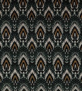 Lolana Velvet Fabric by Romo Indian Green