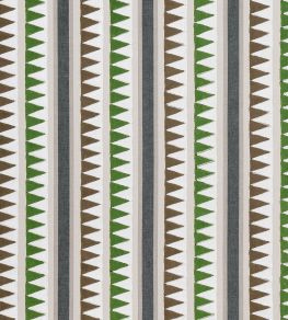 Lomita Stripe Fabric by Thibaut Black and Green Lomita Stripe Fabric by Thibaut Black and Green
