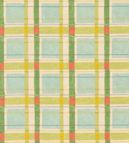 London Check Fabric by George & Minnie Aqua/Emerald London Check Fabric by George & Minnie Aqua/Emerald