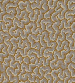 Lophelia Fabric by Nobilis Mustard Lophelia Fabric by Nobilis Mustard