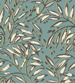 Lorena Vine Wallpaper by Ohpopsi Petrol Lorena Vine Wallpaper by Ohpopsi Petrol