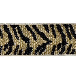Lorenzo Jacquard Braid 60mm Trimming by Houles Ebano