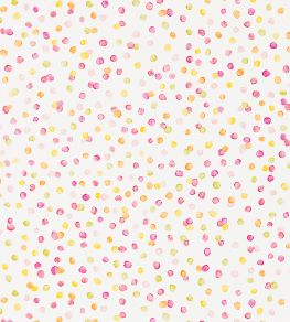 Lots Of Dots Wallpaper by Scion Blancmange / Rasberry / Citrus