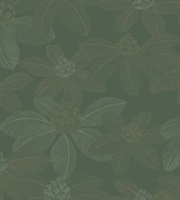 Lotus Wallpaper by Caselio Vert Anglais Lotus Wallpaper by Caselio Vert Anglais