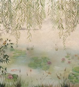 Lotus Mural by Coordonne Spring Lotus Mural by Coordonne Spring