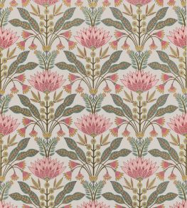 Lotus Fabric by Thibaut Cranberry