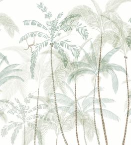 Louie Mural by Sandberg Light Green Louie Mural by Sandberg Light Green