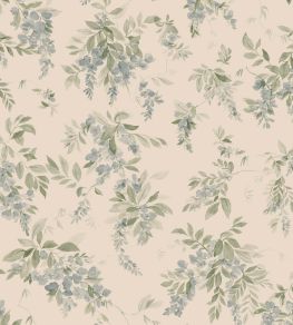 Lovisa Wallpaper by Sandberg Blue Lovisa Wallpaper by Sandberg Blue