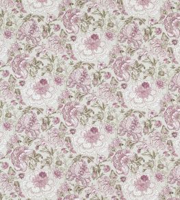 Lucienne Fabric by Clarke & Clarke Raspberry/Linen