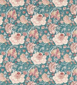 Lucienne Fabric by Clarke & Clarke Teal