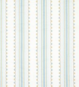 Mabel Stripe Fabric by Nina Campbell Aqua/Yellow Mabel Stripe Fabric by Nina Campbell Aqua/Yellow