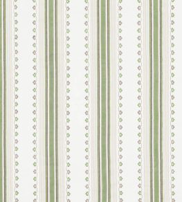 Mabel Stripe Fabric by Nina Campbell Green/Chocolate Mabel Stripe Fabric by Nina Campbell Green/Chocolate