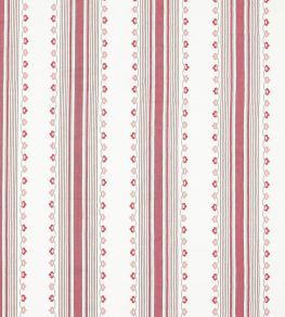 Mabel Stripe Fabric by Nina Campbell Ruby/Duck Egg Mabel Stripe Fabric by Nina Campbell Ruby/Duck Egg