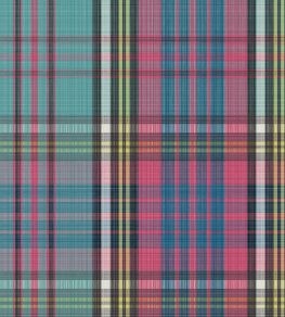 MacAndreas Tartan Wallpaper by Cole & Son Cyan & Magenta MacAndreas Tartan Wallpaper by Cole & Son Cyan & Magenta