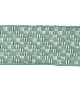 Macao Raphia Braid 60mm Trimming by Houles Turquoise Macao Raphia Braid 60mm Trimming by Houles Turquoise