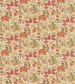 Madagascar Fabric by Sanderson Gold/Red