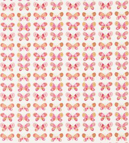 Madame Butterfly Fabric by Scion Cerise/Pistachio/Chalk