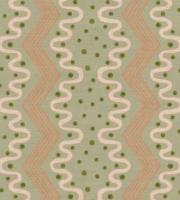Madame Ziggle Fabric by Ottoline Pistachio Madame Ziggle Fabric by Ottoline Pistachio