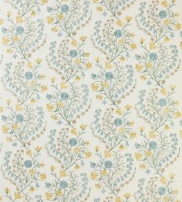 Madeleine Fabric by Nina Campbell Blue/Yellow