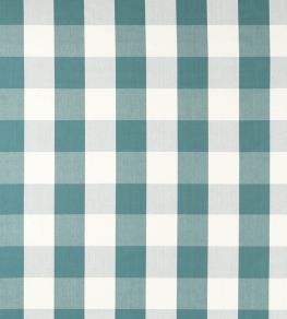 Madras Check Fabric by Sanderson Teal