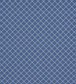 Maggie Lattice Fabric by Schumacher Cobalt Maggie Lattice Fabric by Schumacher Cobalt