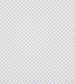 Maggie Lattice Fabric by Schumacher Indigo Maggie Lattice Fabric by Schumacher Indigo