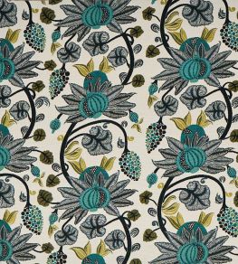 Maharani Outdoor Fabric by Osborne & Little Indigo Maharani Outdoor Fabric by Osborne & Little Indigo
