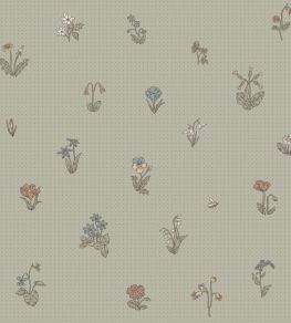 Maja Wallpaper by Sandberg Sage Green Maja Wallpaper by Sandberg Sage Green