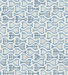 Make Fish Wallpaper by Christopher Farr Cloth Cobalt Make Fish Wallpaper by Christopher Farr Cloth Cobalt