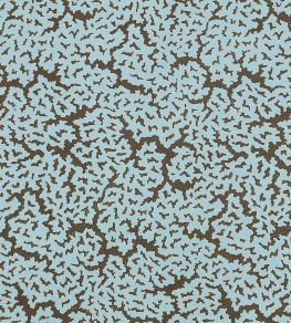 Maldives Fabric by Thibaut Spa Blue and Brown Maldives Fabric by Thibaut Spa Blue and Brown