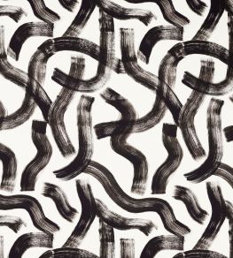 Malevich Fabric by Clarke & Clarke Noir