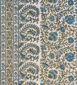 Mallow Border Fabric by Ian Sanderson Sea Kelp Mallow Border Fabric by Ian Sanderson Sea Kelp