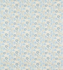 Mallow Fabric by Clarke & Clarke Denim/Ivory