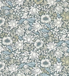 Mallow Wallpaper by Clarke & Clarke Slate/Dove Mallow Wallpaper by Clarke & Clarke Slate/Dove