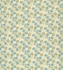 Mallow Jacquard Fabric by Clarke & Clarke Mineral/Chartreuse Mallow Jacquard Fabric by Clarke & Clarke Mineral/Chartreuse