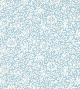 Mallow Wallpaper by Morris & Co Powder Blue Mallow Wallpaper by Morris & Co Powder Blue