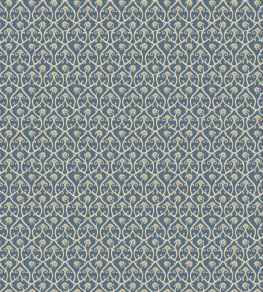 Mallow Trellis Wallpaper by Josephine Munsey Blue Mallow Trellis Wallpaper by Josephine Munsey Blue