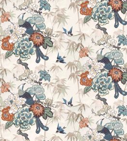 Maluku Fabric by Arley House Mocha Maluku Fabric by Arley House Mocha